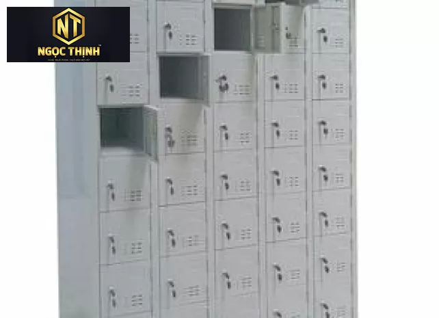 Tủ điện thoại 50 ngăn 5 khoang cánh sắt khóa tiêu chuẩn